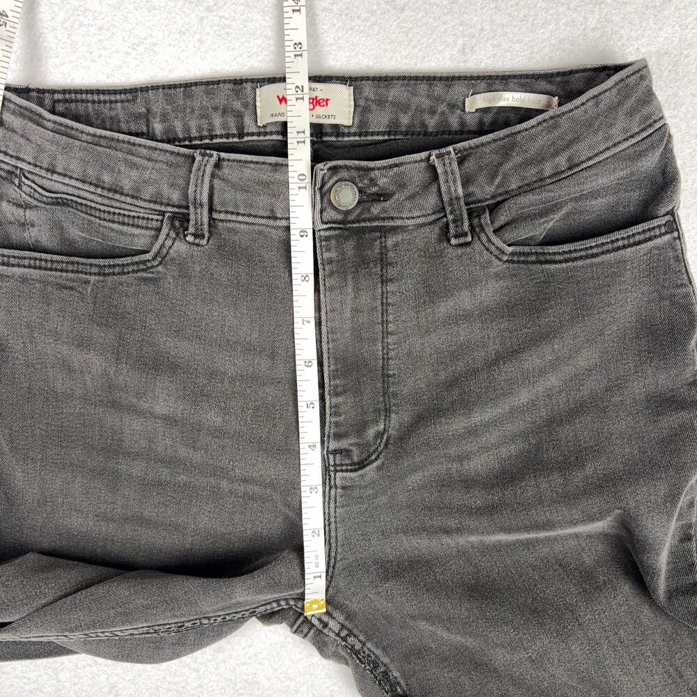 Wrangler High Rise Bold Bootcut Jeans Women's 12x30 Black Western Casual Y2K EUC - Picture 5 of 11